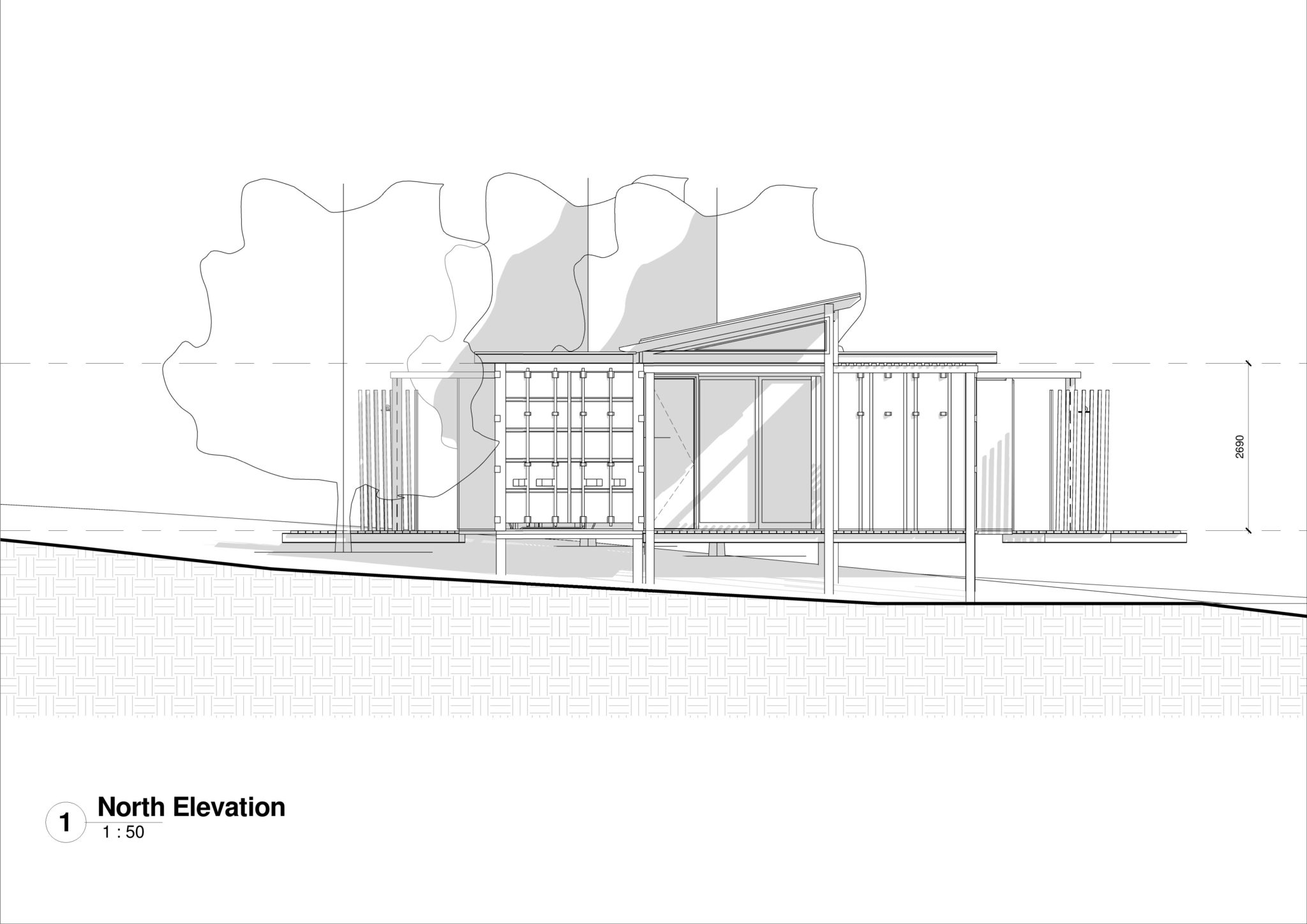 Container Houses_North Elevation