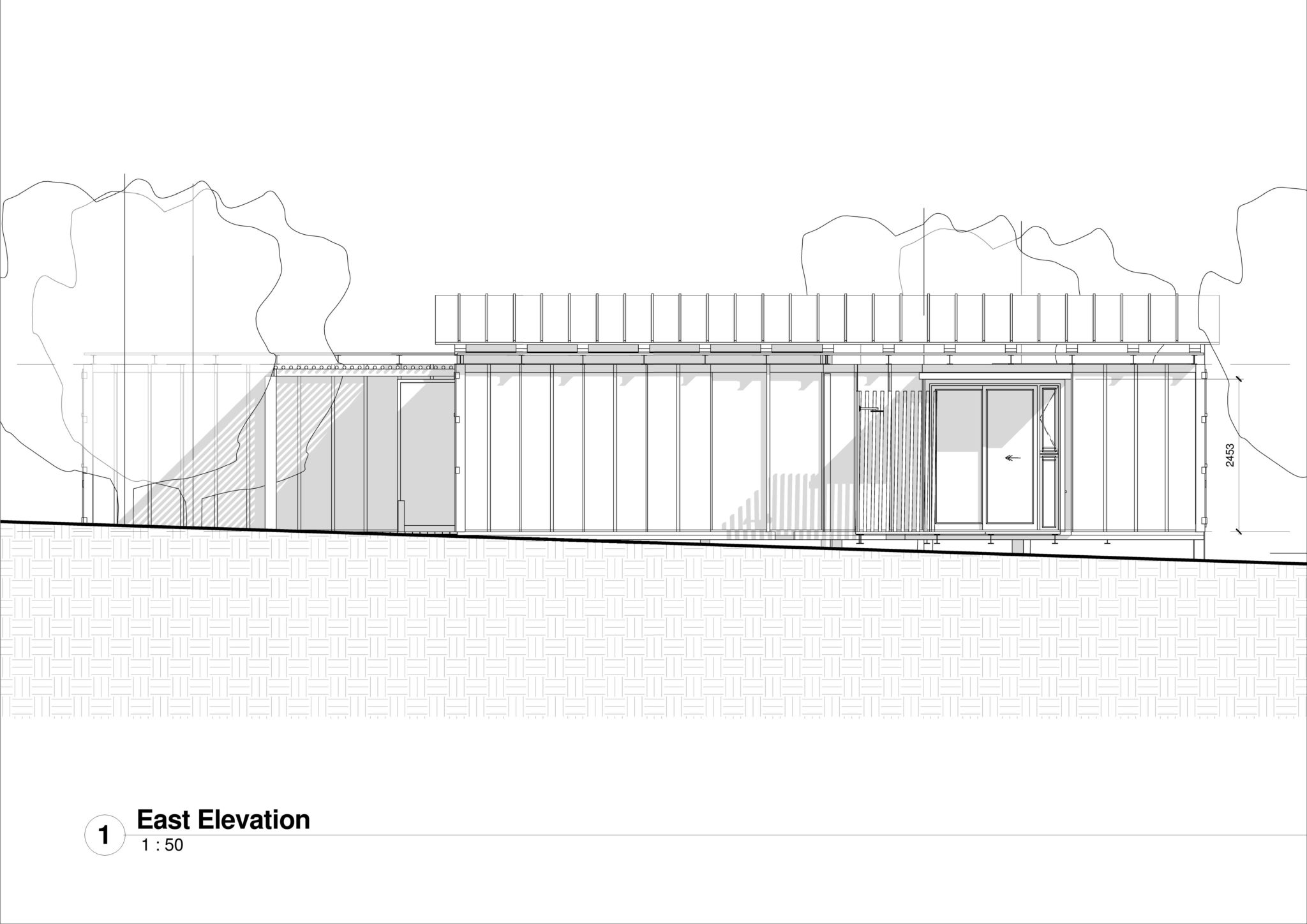 Container Houses_East Elevation